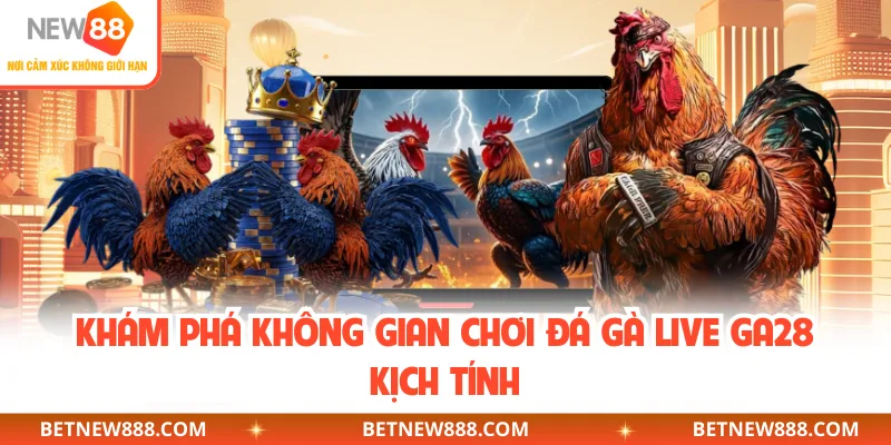 Khám phá không gian chơi đá gà live GA28 kịch tính
